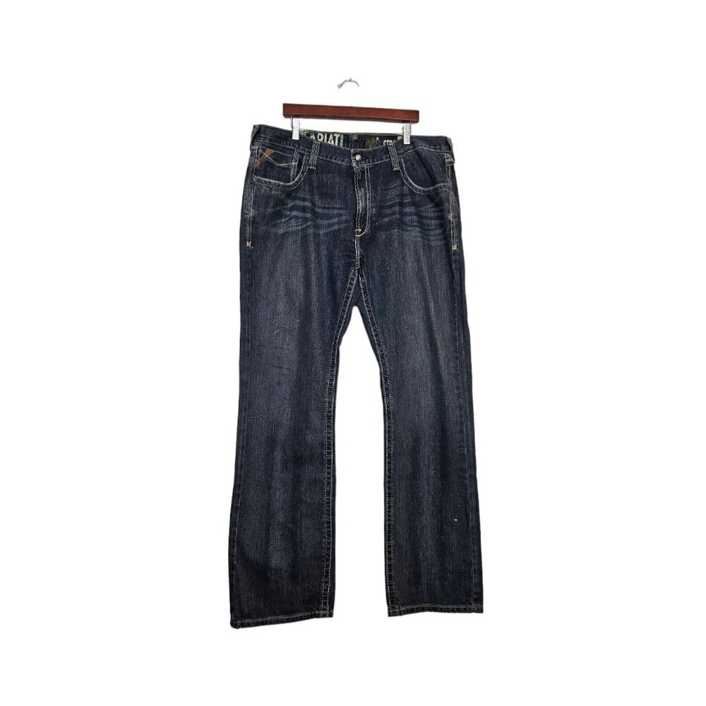 Ariat M5 Slim Straight Jeans Men's 41x34 Blue Denim